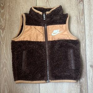 Nike Chocolate and Caramel Sherpa Baby/Kids Vest